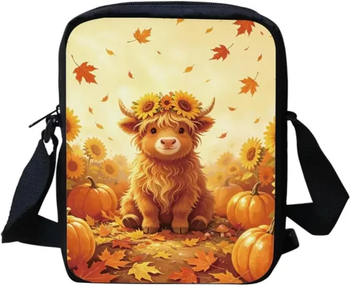 Vista 21 de Halloween Cat Small Messenger Bag Crossbody Shoulder Bag for Women Black Cat Pumpkin