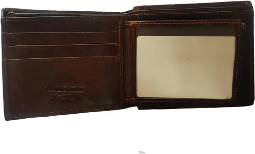 Vista 5 de East Rain - Cartera vertical para hombre, diseño de águila y águila