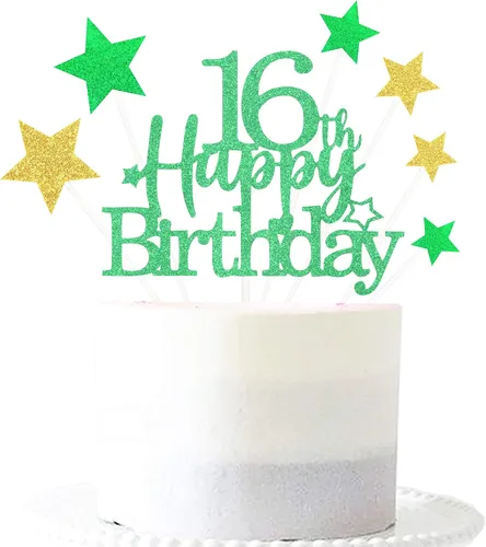 Vista 59 de Decoración brillante para tarta de primer cumpleaños feliz con estrella, adornos personalizados para tarta de 1 cumpleaños, decoraciones de fiesta