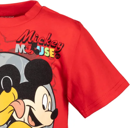 Vista 5 de Disney Mickey Mouse Pixar Toy Story Winnie The Pooh Pixar Cars Lion Guard - Paquete de 2 camisetas para niños pequeños, GrisBlanco