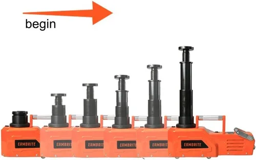 Vista 6 de EAMBRITE 12V DC resistente de 4,5 Toneladas, piso hidráulico Jack con luz LED.