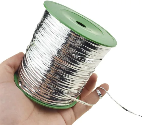 Vista 8 de HAHIYO 100 yardas/300 pies/91M Lazos de torsión de metal púrpura para pan, caramelo, café, bolsas de regalo, envoltorios de regalo, plástico, fiesta