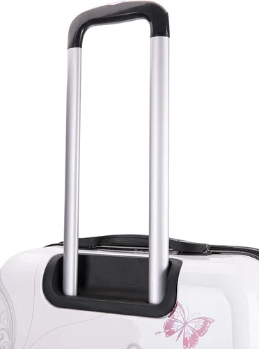 Vista 7 de InUSA - Equipaje rodante de paredes duras dibujadas con asas ergonómicas maleta de viaje con cuatro ruedas y tapones Butterfly 648609500837