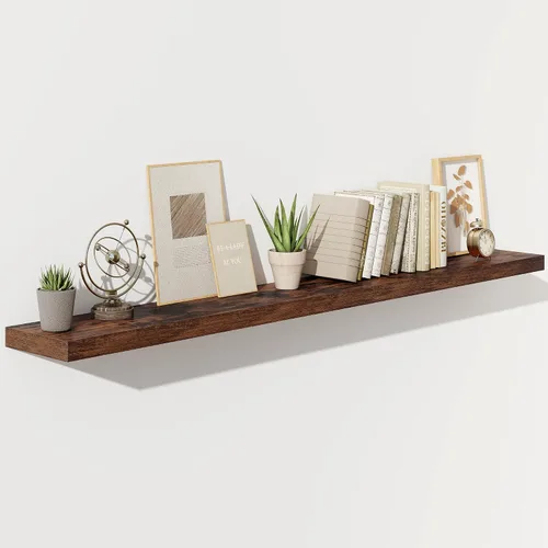 Vista 69 de Fun Memories Estantes flotantes – Estante de pared de 9.3 pulgadas de profundidad para decoración y almacenamiento – Estantería de exhibición