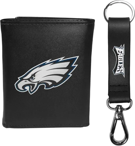 Vista 24 de Siskiyou Sports NFL unisex Tri-fold Wallet & Strap Key Chain