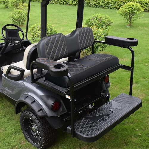 Vista 8 de NOKINS Reposabrazos de carrito de golf con portavasos para EZGO/Club Car/Yamaha y la mayoría de carritos de golf, marco de soporte de acero