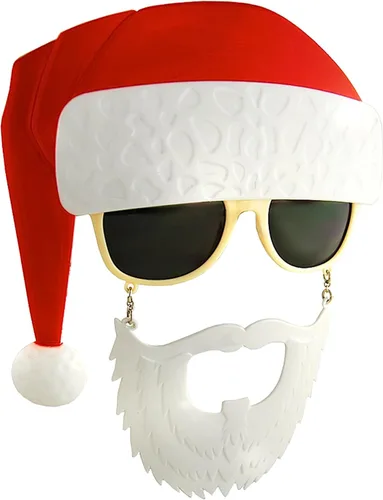 Vista 14 de Sun-Staches Holiday Dress-Up Sunglasses, Christmas Costume Accessory Lil Santa