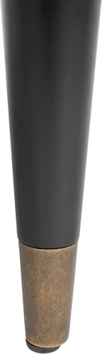 Vista 8 de Safavieh Inicio Amaris Retro Glam Caléndula Terciopelo y Negro Copetudo Accent Silla