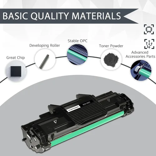 Vista 4 de Cartucho de tóner compatible con alto rendimiento para impresora Samsung SCX4725 SCX-4725 SCX-D4725A SCX-4725A SCX-4725ELS SCX-4725F SCX-4725FN