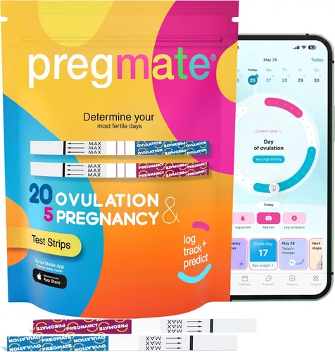 Vista 9 de Pregmate 20 tiras de prueba de ovulación y 5 embarazo