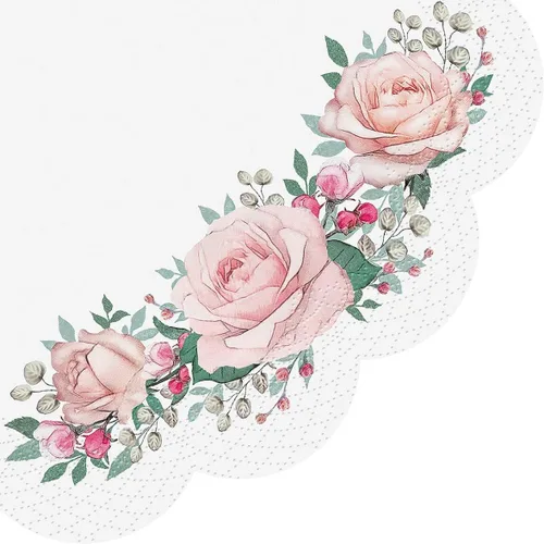 Vista 11 de English Roses Bird - Servilletas de papel bonitas, 20 servilletas florales de 13 pulgadas, servilletas suaves de 3 capas para fiesta de jardín