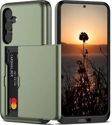 Vista 29 de Nvollnoe Funda para Samsung S23 con tarjetero 5G de 6.1 pulgadas, delgada, de doble capa, resistente, protector para Galaxy S23, funda con ranura