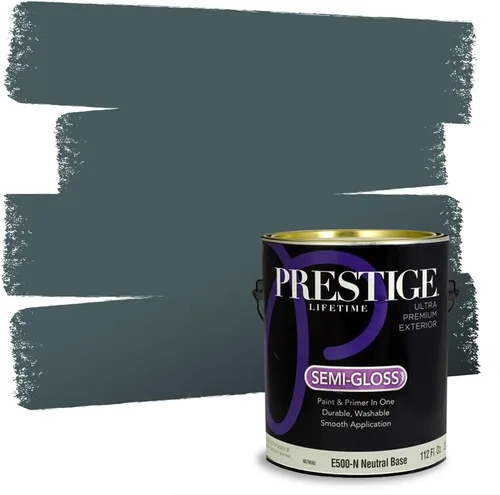 Vista 47 de Prestige Paints - 2 en 1, pintura base y pintura de exterior, E100-N-735BM