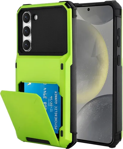 Vista 24 de Funda tipo cartera para Samsung Galaxy S22 con ranura para 2 tarjetas de crédito Funda a prueba de golpes Hybrid Heavy Duty Protection Armor Funda