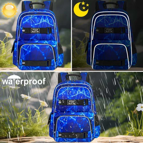 Vista 51 de Mochila para laptop, 16 pulgadas, bolsa escolar y bolsa de almuerzo, mochilas resistentes al agua para adolescentes, niñas, mujeres, estudiantes