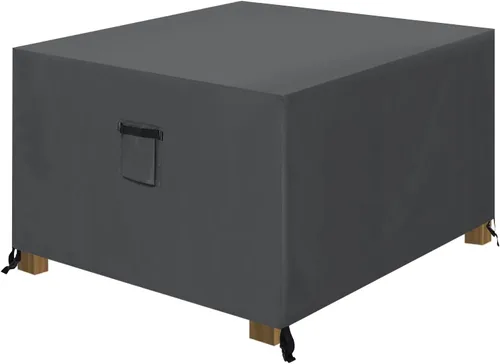 Vista 9 de ABCCANOPY Funda para otomana de patio, impermeable, resistente a los rayos UV, a prueba de polvo, fundas protectoras para muebles de césped, 28 x 28