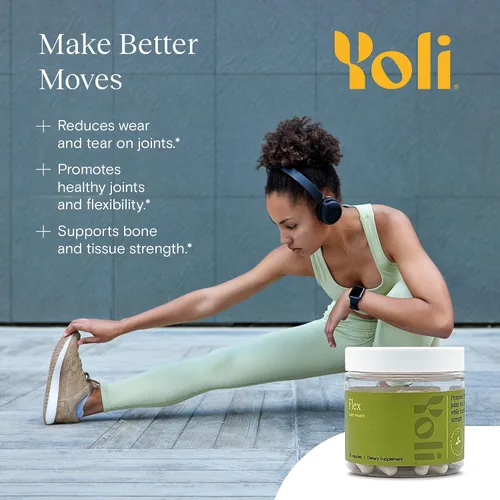 Vista 6 de Yoli Flex Joint Support, glucosamina, condroitina y vitamina K2, 60 unidades Supports joint flexibility and comfort with glucosamine, chondroitin