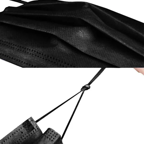 Vista 4 de Exdream - Mascarilla desechable de 3 capas (negro) (50 piezas)