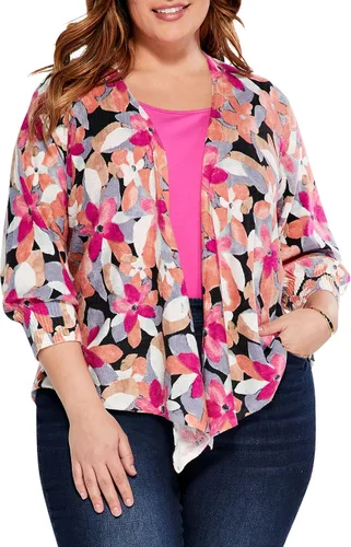 Vista 2 de NIC+ZOE Cárdigan de 4 vías Glowing Petals para mujer