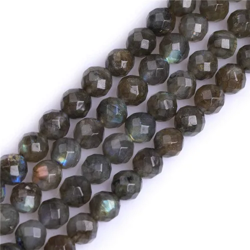 Vista 65 de GEM-Inside - Cuentas sueltas de amatista natural de 0.236 pulgadas (0.236 in), cristal facetado, piedra energética para hacer joyas, 15 pulgadas