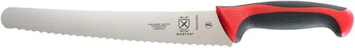 Vista 45 de Mercer Culinary Mercer Cutlery Millennia - Cuchillo de chef de 8 pulgadas, codificado por colores, juego de cuchillos de 4 piezas, alto carbono