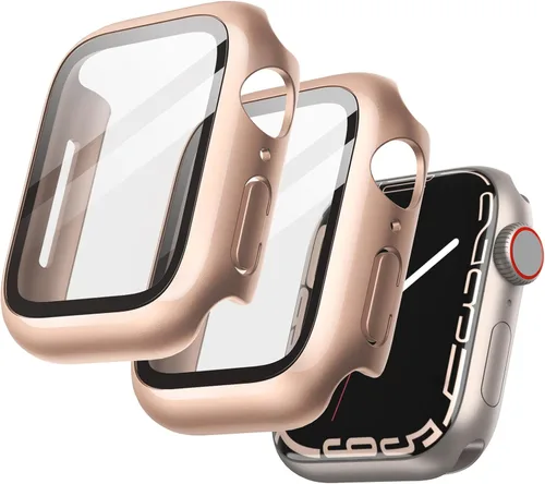 Vista 36 de JETech Funda para Apple Watch SE 3/2/1, Series 6/5/4 de 1.575 in, color negro con protector de pantalla, vidrio templado incorporado, alta