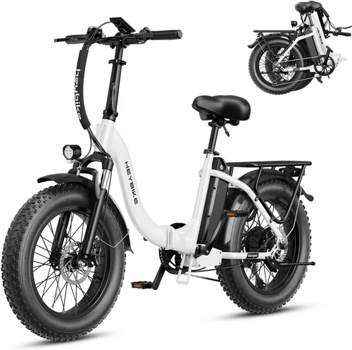 Vista 12 de Heybike Ranger 2.0 Folding Electric Bike for Adults, 1400W Peak Motor Ebike