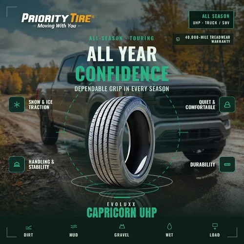 Vista 3 de Evoluxx Capricorn UHP - Neumático radial de alto rendimiento para automóvil de pasajeros para todas las estaciones 205/50R16 205/50/16 205/50-16 91W