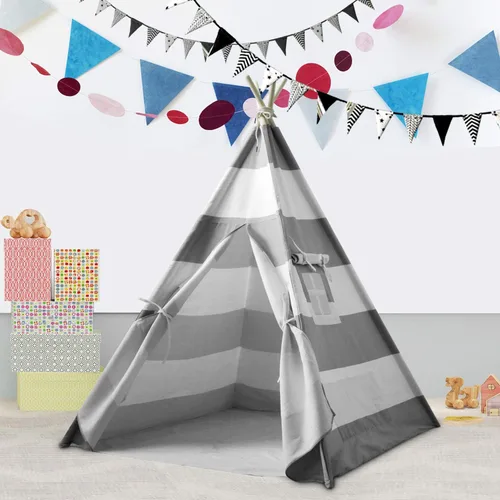 Vista 6 de Tienda de campaña tipi para niños, tienda de campaña tipi para niños, casa de juegos para interiores y exteriores, tienda de campaña para niños