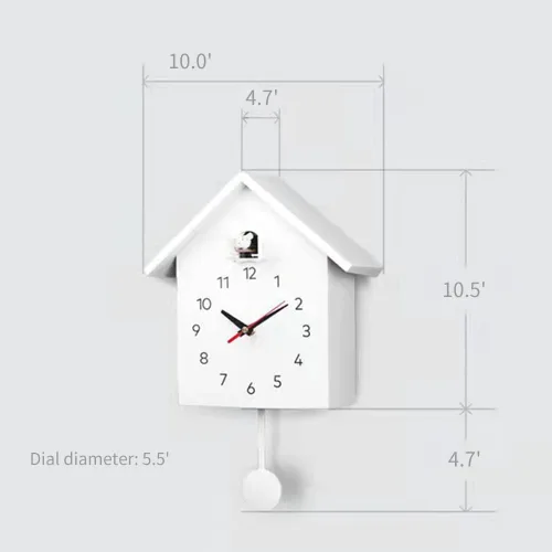 Vista 7 de Cuco Reloj de pared Reloj de informe Reloj despertador Reloj de cuco Reloj de mesa Reloj de mesa Reloj de cuco Reloj de pared para el hogar Reloj