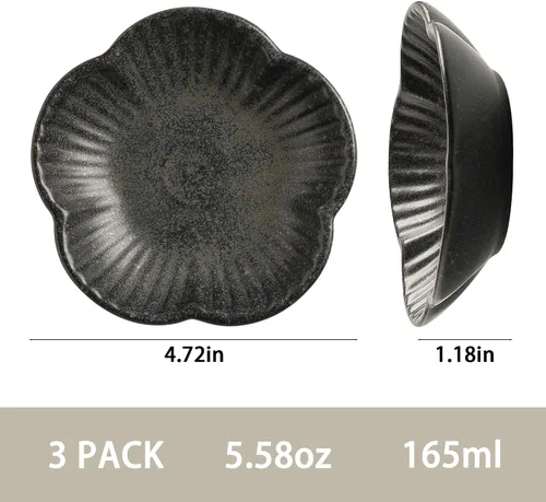 Vista 7 de Mecaikru Tazones de comida para gatos, platos de cerámica para gatos, plato para comida, agua y aperitivos, 4.72 pulgadas, uso en interiores