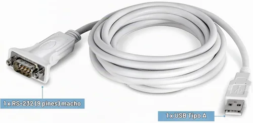 Vista 10 de TRENDnet - Cable convertidor USB a serie de 9 pines, TU-S910 USB to RS232 Serial Adapter, Supports Windows & Mac, USB1.1, USB2.0, USB3.0, 3m