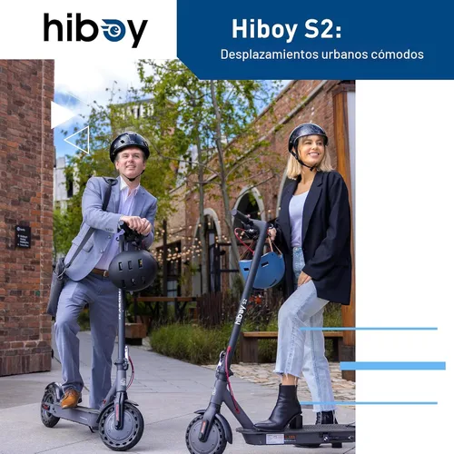 Vista 7 de Hiboy Scooter eléctrico, neumáticos de 8.5 pulgadas, hasta 17 millas de alcance, motor de 350W y 19 MPH, scooter eléctrico plegable y portátil