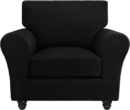 Vista 79 de SearchI Funda elástica para sofá, funda para sillón de 2 piezas con funda de cojín separada para silla, protector de muebles lavable para sala