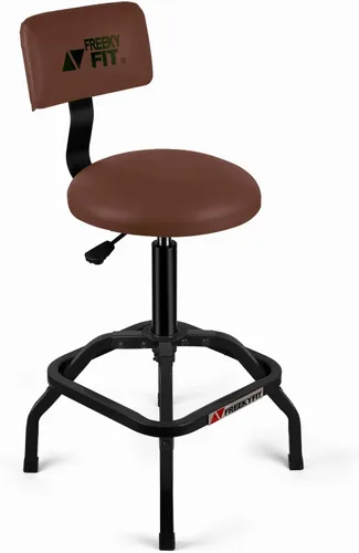 Vista 13 de Taburete de tienda con respaldo, taburete de garaje mecánico para taller, taburetes de tienda ajustables, taburetes acolchados para banco de trabajo