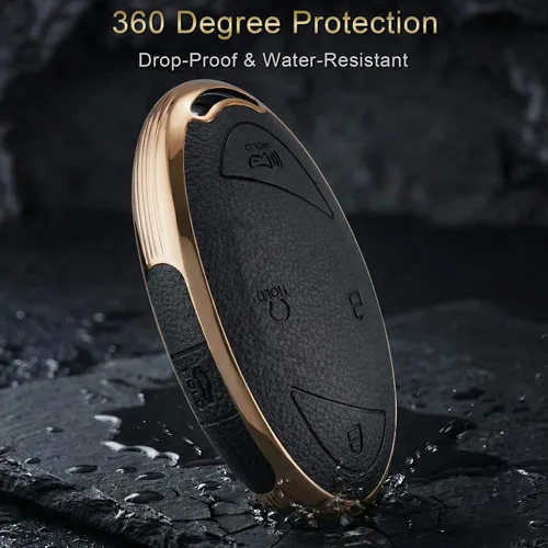 Vista 7 de EKALA Funda para llavero Hyundai, funda de TPU suave para llavero con llavero de cuero para Hyundai Loniq 6 Grandeur GN7 KONA Elanrtra Santa Fe