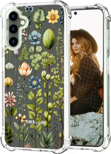 Vista 13 de Hungo Funda compatible con Samsung Galaxy S25 Plus / S24 Plus, diseño femenino estético de diseño femenino S24+ S25+ de astronauta de dibujos
