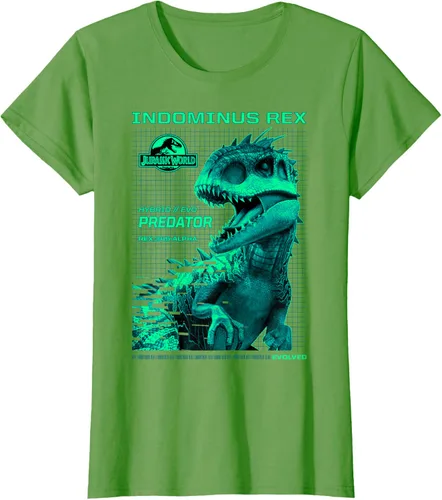Vista 4 de Jurassic World Indominus Rex Hybrid Predator T-Shirt Small Negro