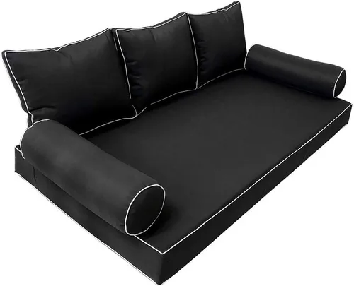 Vista 2 de DBM IMPORTACIONES Style3 6PC Contrast Pipe exterior Daybed colchón almohada ajustable sábana cubierta sólo cuna tamaño AD109