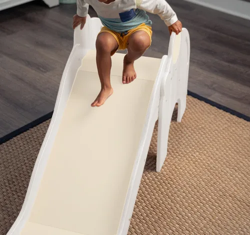 Vista 6 de Avenlur Nima - Tobogán interior con forma de elefante Montessori Waldorf, seguro, resistente y confiable, espacio de juego interior perfecto