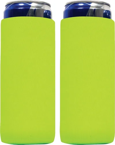 Vista 34 de QualityPerfection Fundas delgadas para enfriar latas, cerveza/energía (paquete de 6) para bebidas en blanco, 12 onzas, alta calidad, 0.157 in