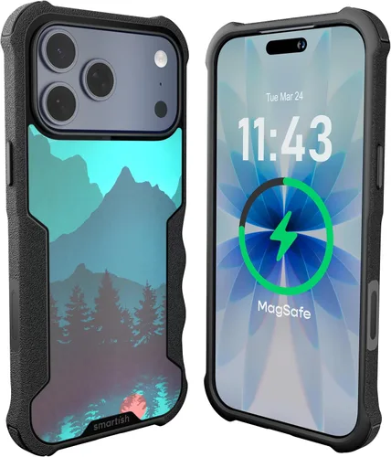 Vista 15 de Smartish Funda para iPhone 12 Pro Max Armor - Gripzilla [resistente + protectora] Funda de agarre delgada y resistente - Black Tie Affair