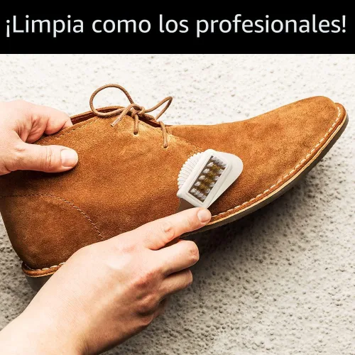 Vista 5 de Cepillo Limpiador de Cuero de Gamuza y Nubuck Parent, Blanco