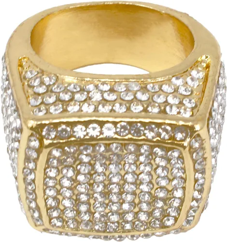 Vista 3 de Charles Raymond Bling Bling Hip Hop Iced Out Luxury BIG Oversize Anillo para hombre - 444
