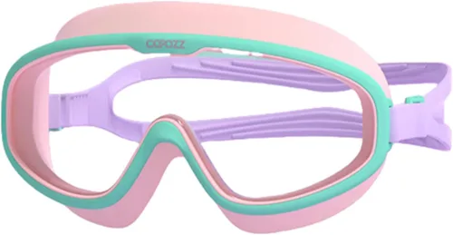 Vista 11 de COPOZZ Gafas de natación para niños de 8 a 12 años, visión amplia para jóvenes, antiniebla, sin fugas, gafas de natación transparentes para niños
