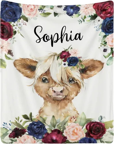 Vista 29 de Manta personalizada con nombre para adolescentes, niñas, niños, mantas de bebé personalizadas de franela ultra suave y acogedora, manta con nombre