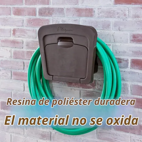 Vista 5 de Liberty Basics 501 - Colgador para manguera de jardín con compartimento de almacenamiento