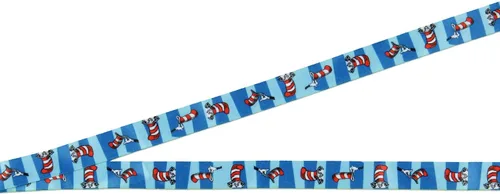 Vista 4 de Dr. Seuss Cat in The Hat Breakaway - Cordón para identificación con colgante de goma de 2 pulgadas