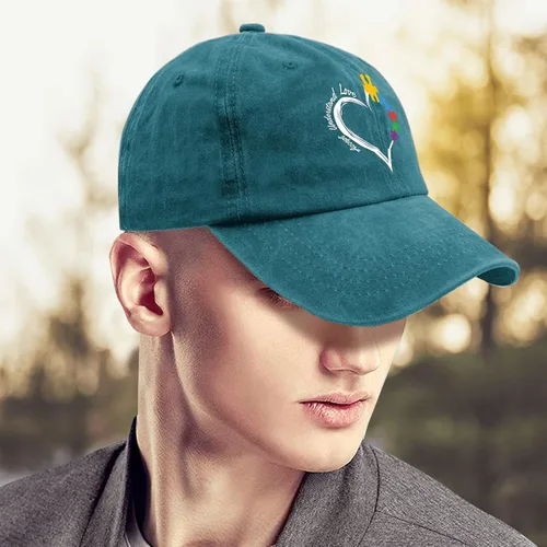 Vista 4 de Gorra Accept Understand Love Autism Awareness Dad - Gorras de béisbol vintage para mujer