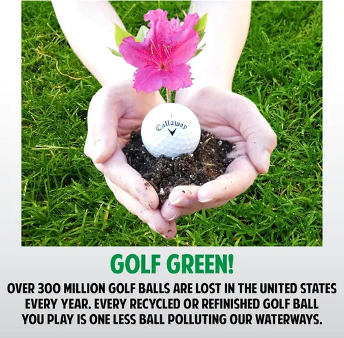 Vista 5 de Recycled Golf Balls for Taylormade Mix- Used Golf Balls Bulk Good Condition – Includes Mesh Bag – (24-48) Pack, White